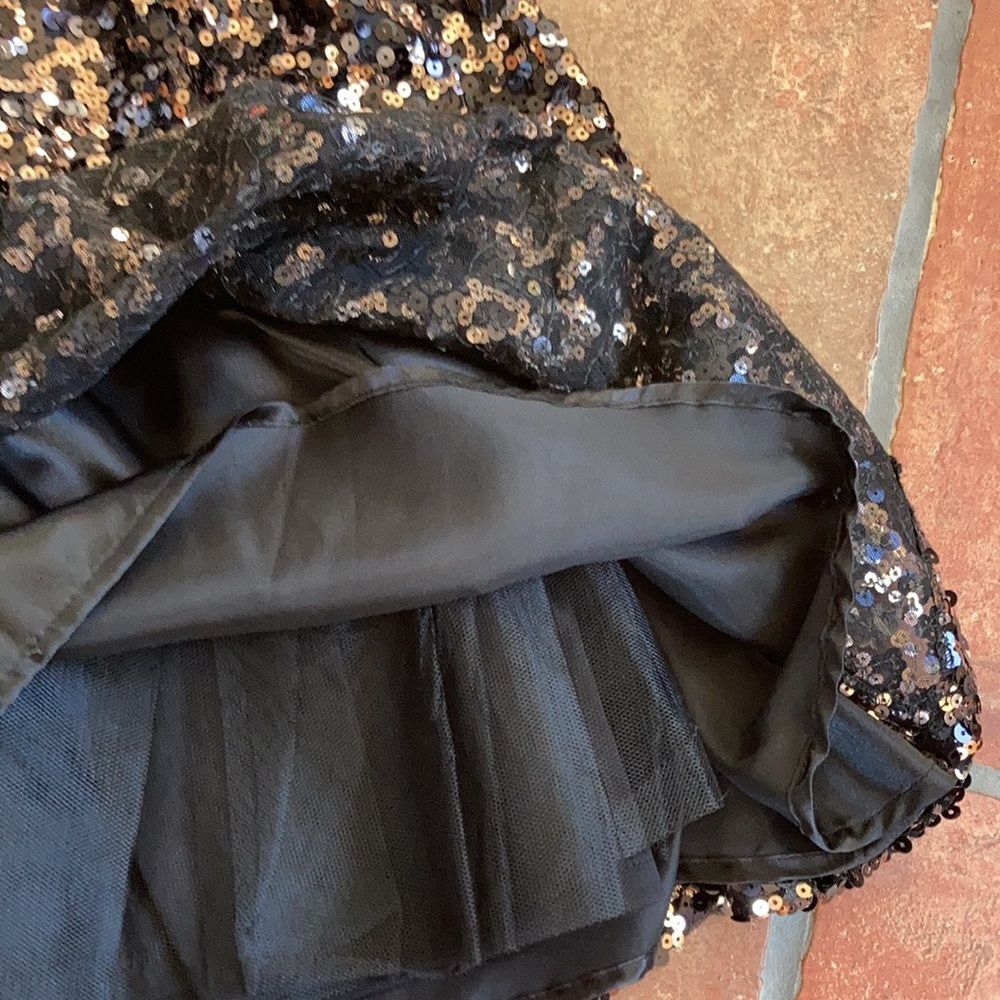 My Michelle black and sequins strapless dress - Picture 3 of 6